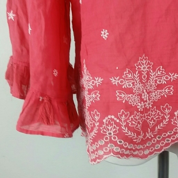 AMERICAN EAGLE OUTFITTERS l Crop Sheer Boho D7 - Picture 5 of 7